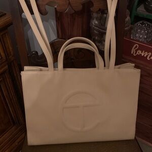 Telfar Clemens nude perfect size for laptop or every day perfect size!